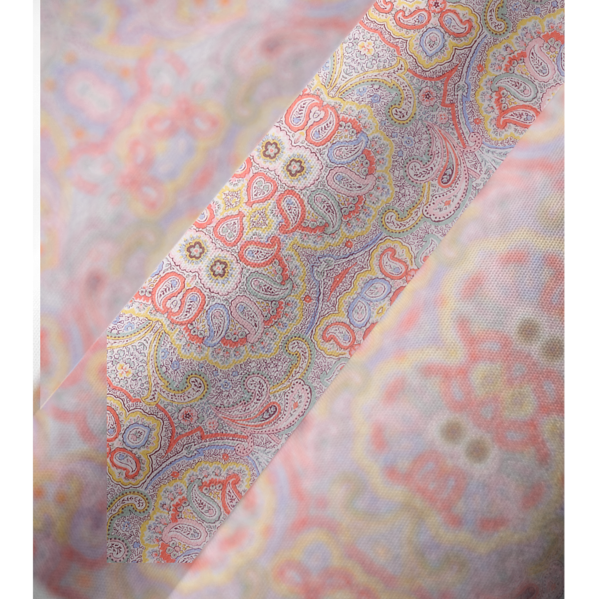  V‑Neck Sunrise Paisley Kimono Sleeve Kaftan Dress