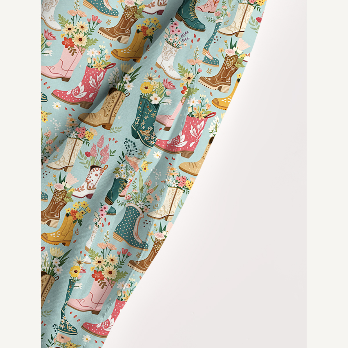 Shoes Flower Print Wide Straps Maxi Dress With Pockets