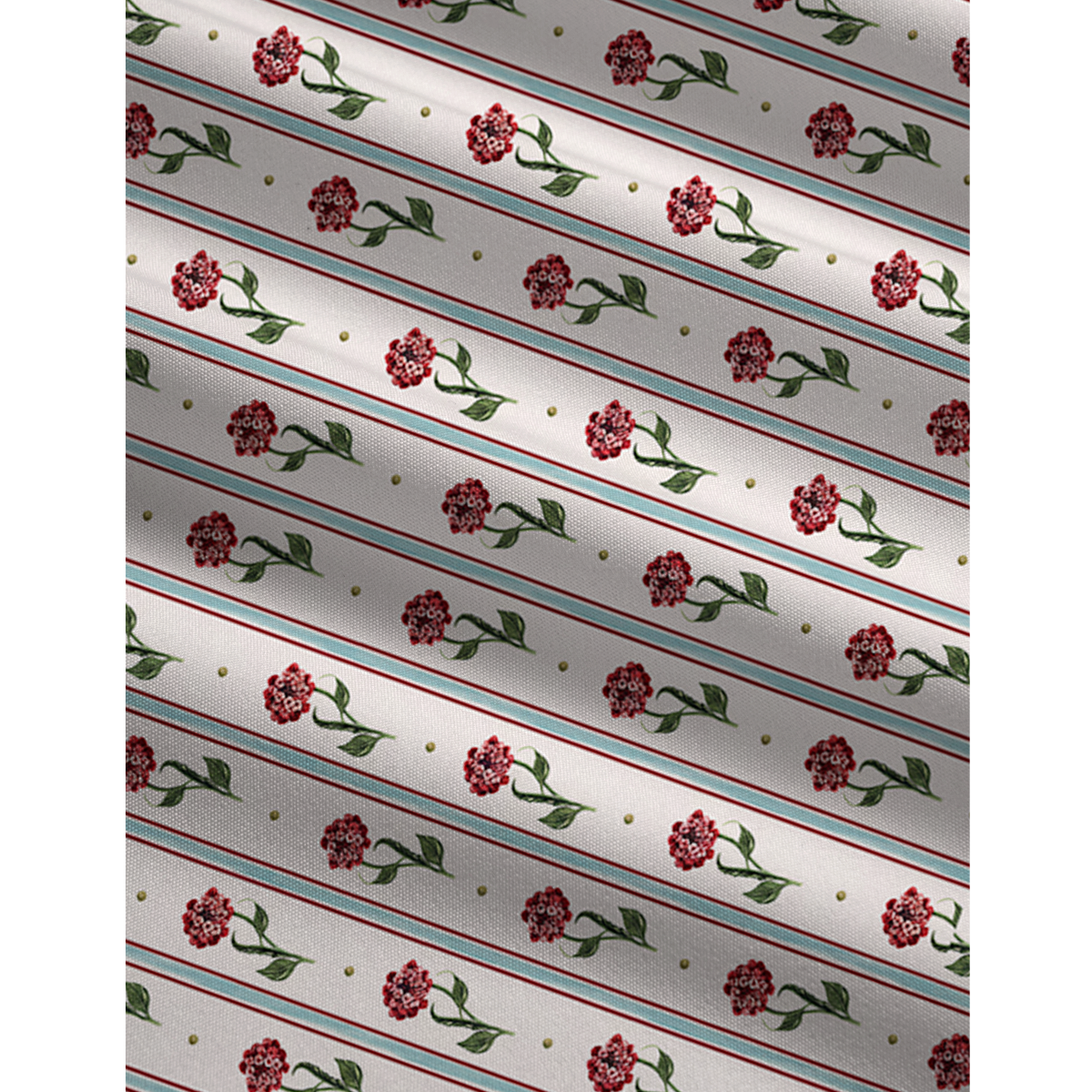 V-Neck Crimson Dianthus Boho Jumpsuit with Pockets for Women