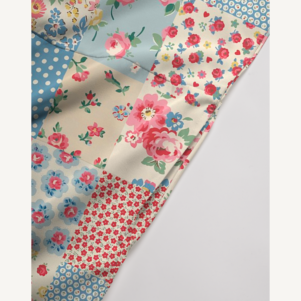 V-Neck Pastel Patc Boho Jumpsuit with Pockets for Women