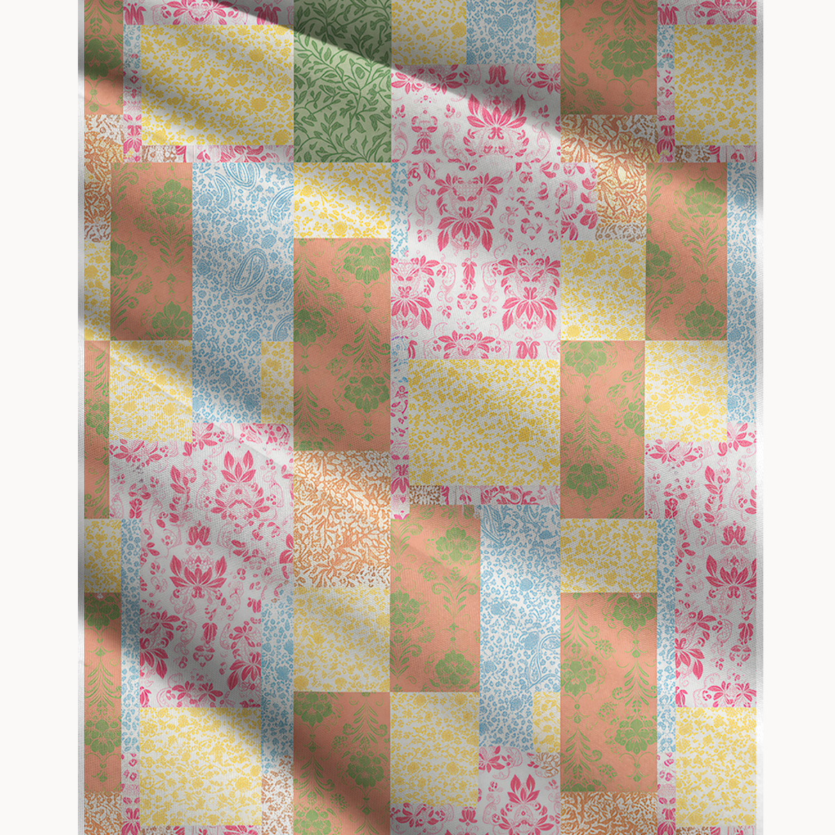 Morning Patch Print Maxi Skirt