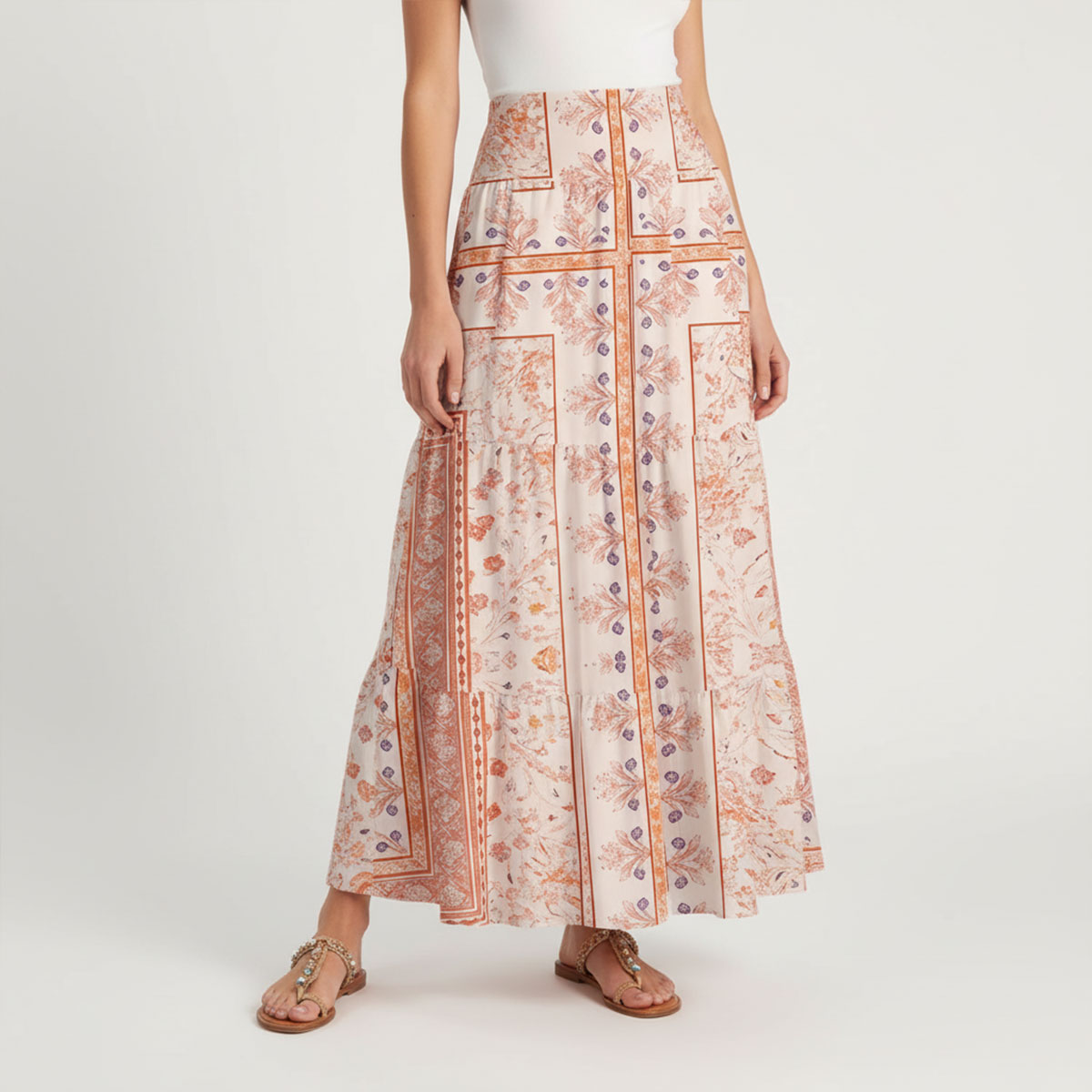 Dahlia Print Maxi Skirt