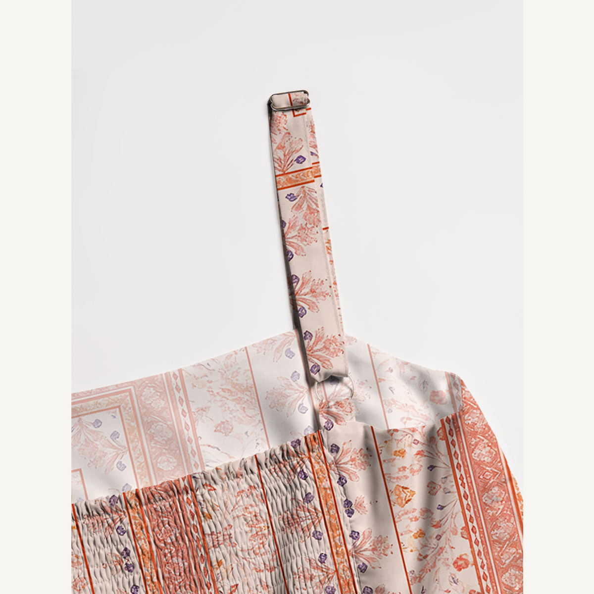 Square Neck Dahlia Print Slip Dress