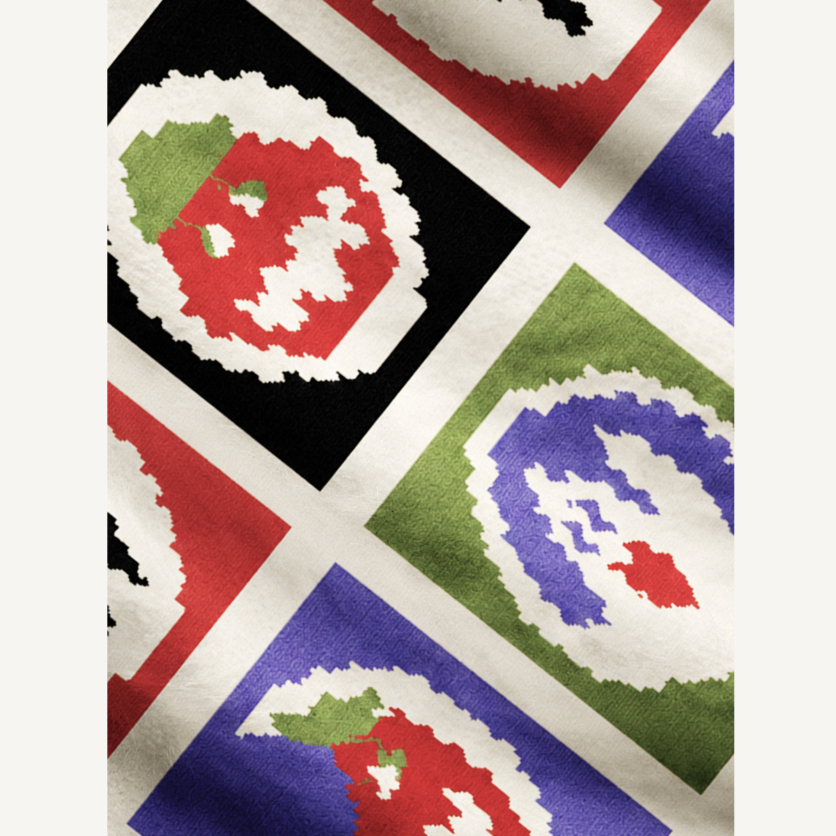 Pixel Halloween Party Patchwork Print Ugly Cardigan Sweaters