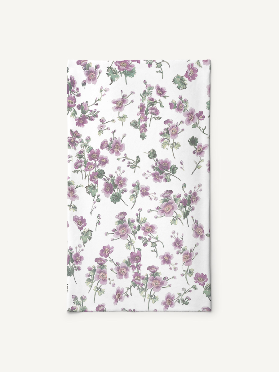 Lavender Field Whisper Print Boho Bandeau Headband