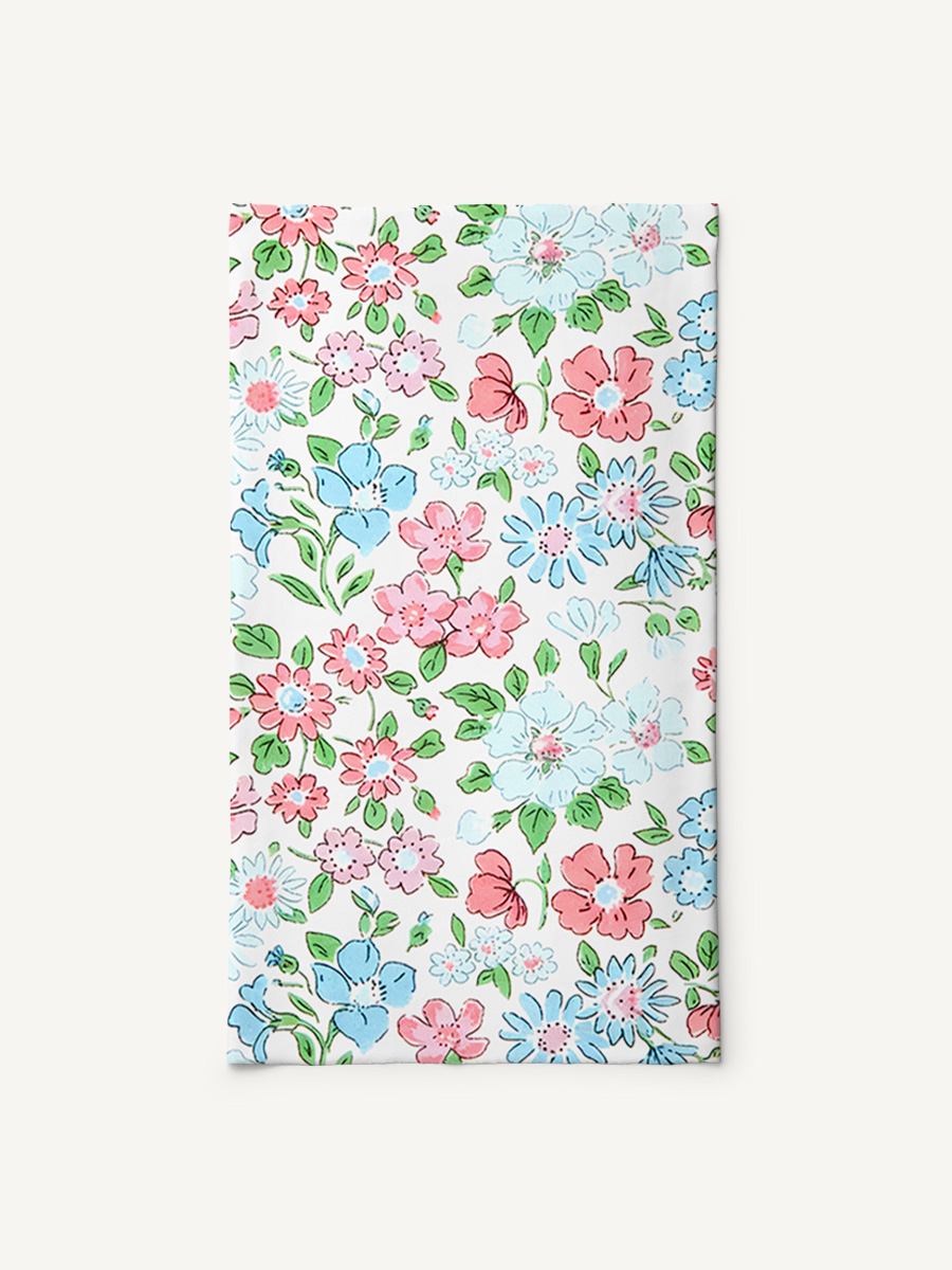 Pastel Cottage Floral Print Boho Bandeau Headband