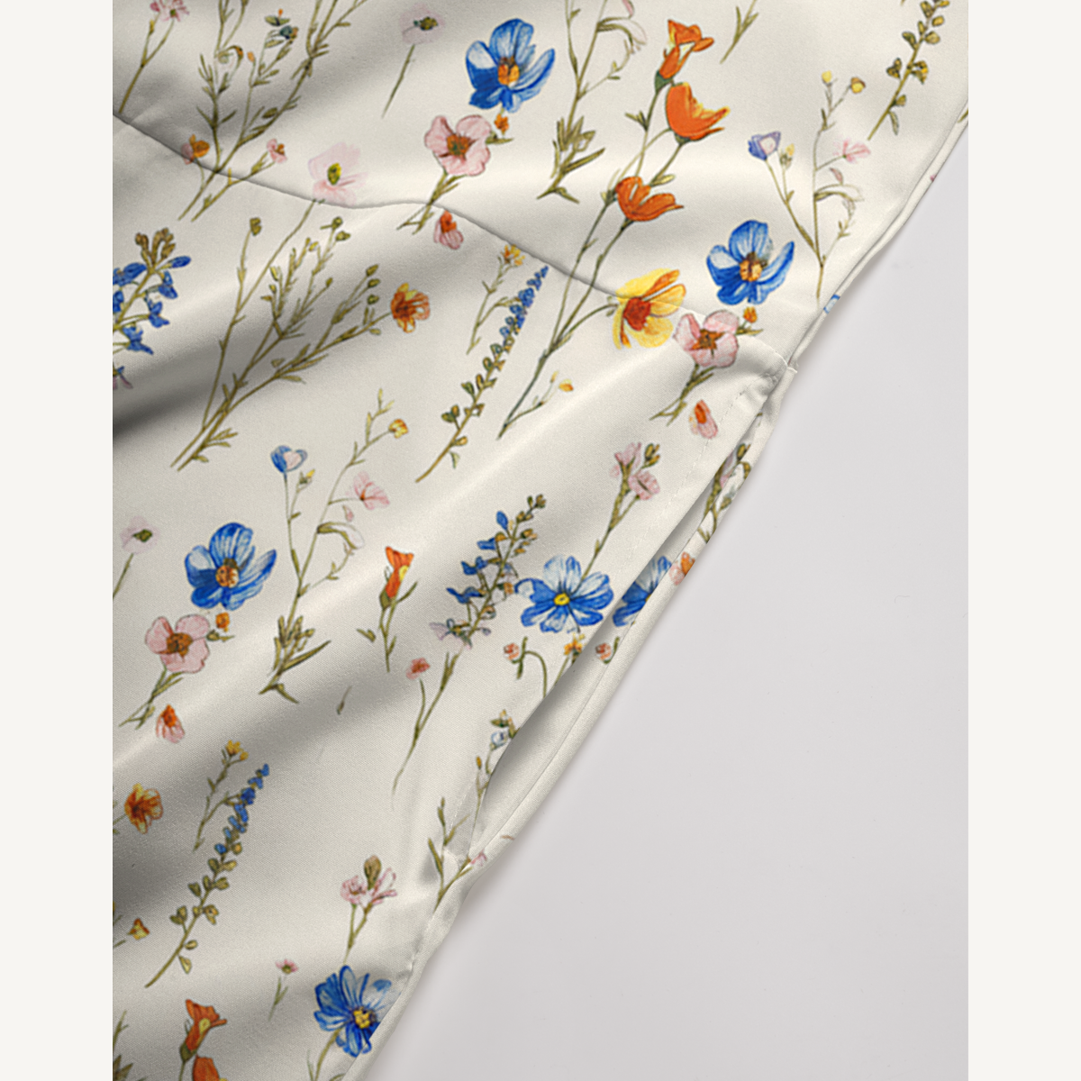 V-Neck Wild Bloom Boho Jumpsuit with Pockets for Women