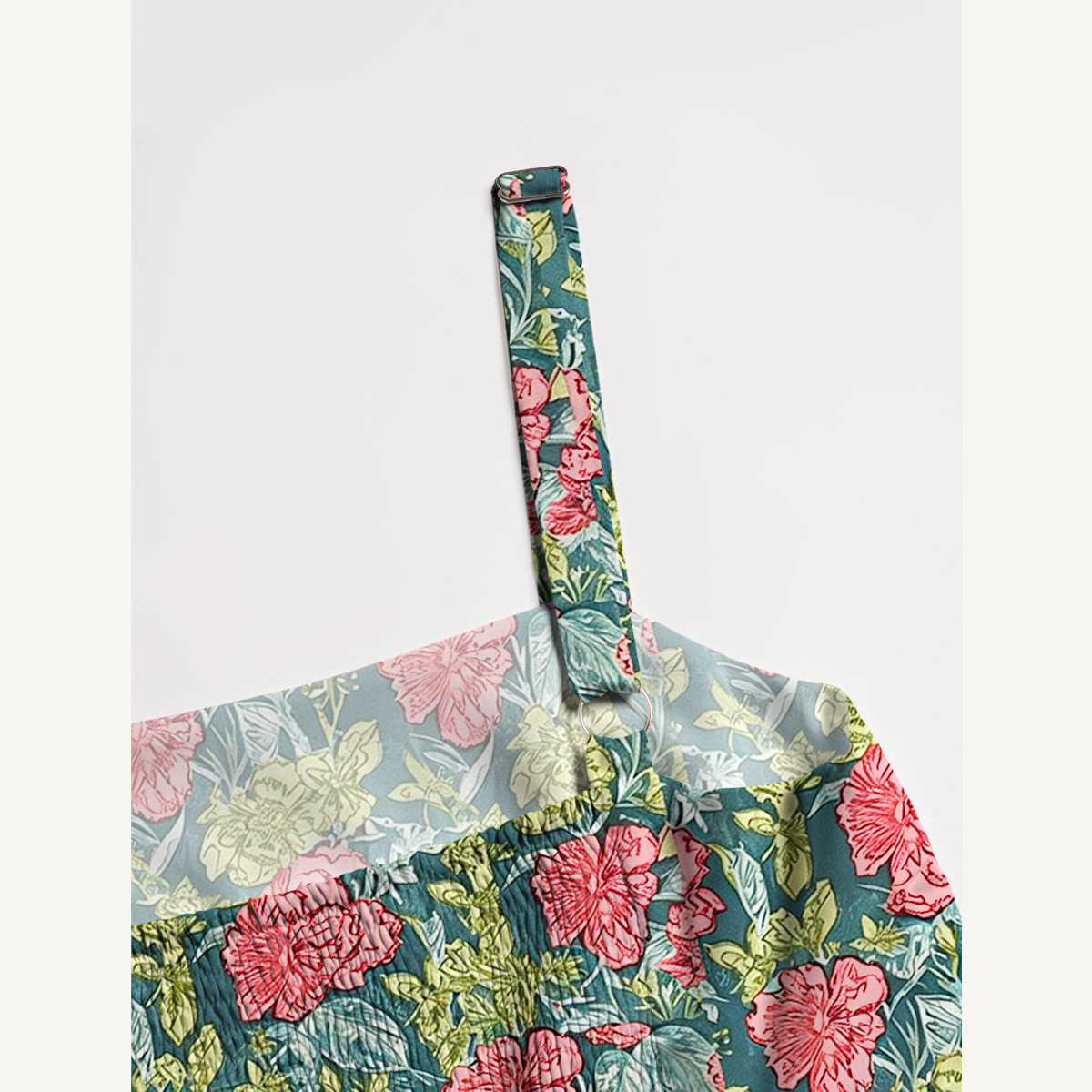 Romantic Peony Garden Print Slip Dress