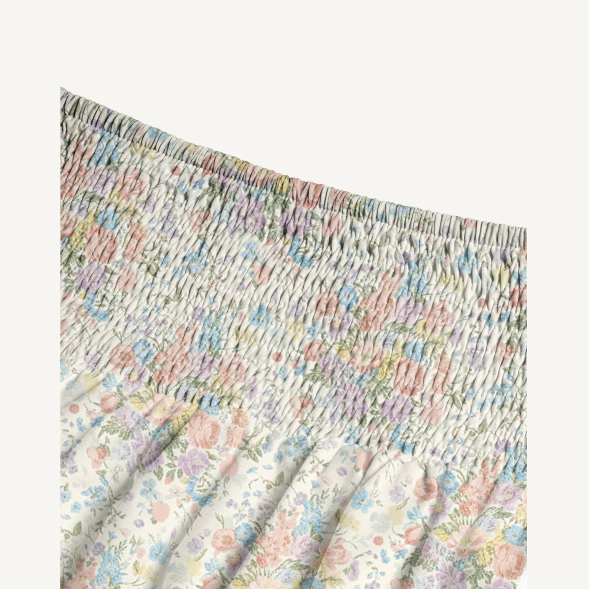 Morning Dew Bouquet Print Maxi Skirt