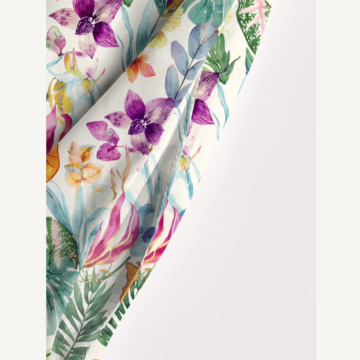 Afternoon Garden Floral Print Wide Straps Maxi Dress With Pockets