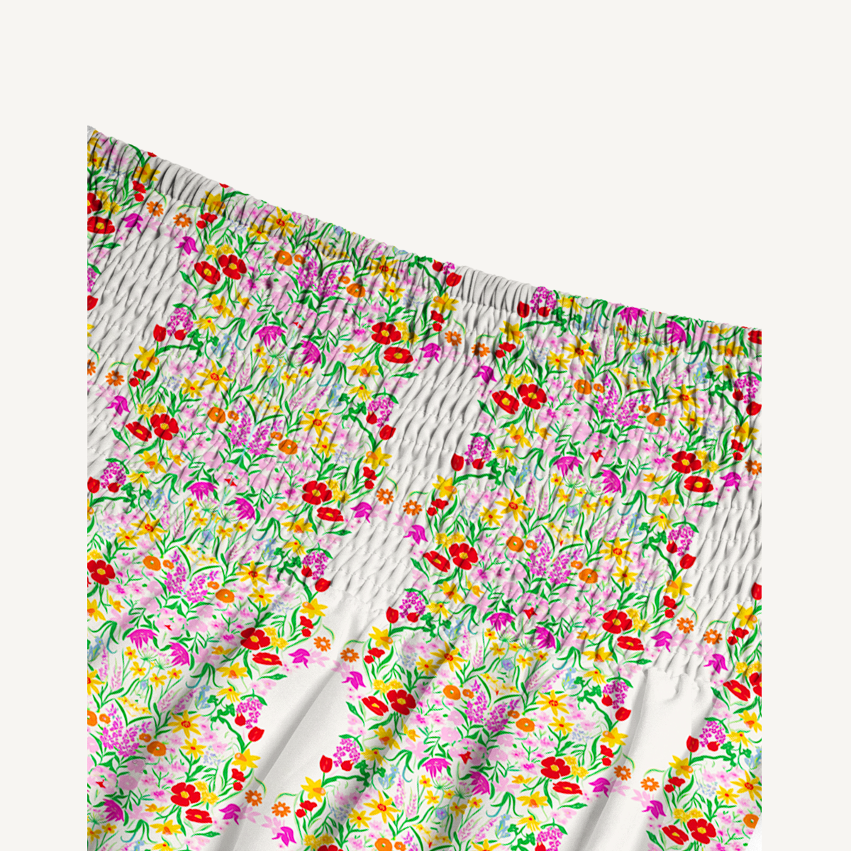 Elegant Garden Print Maxi Skirt