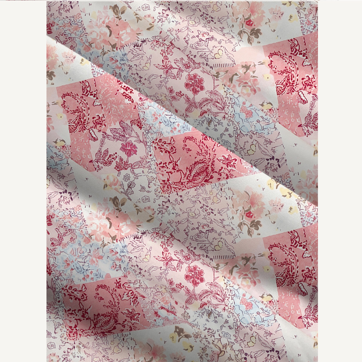 Shabby Chic Floral Patchwork Print Slip Dress
