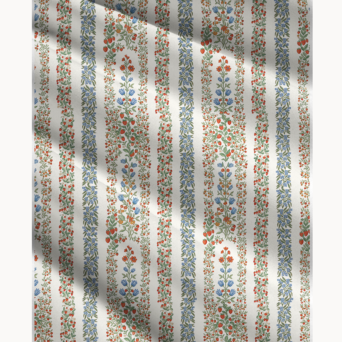 Strawberry Vine Tales Print Maxi Skirt