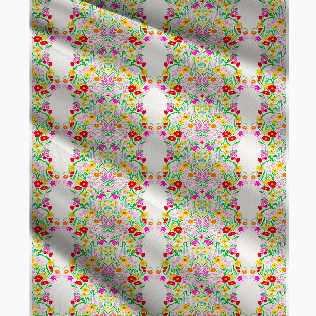 Elegant Garden Print Maxi Skirt