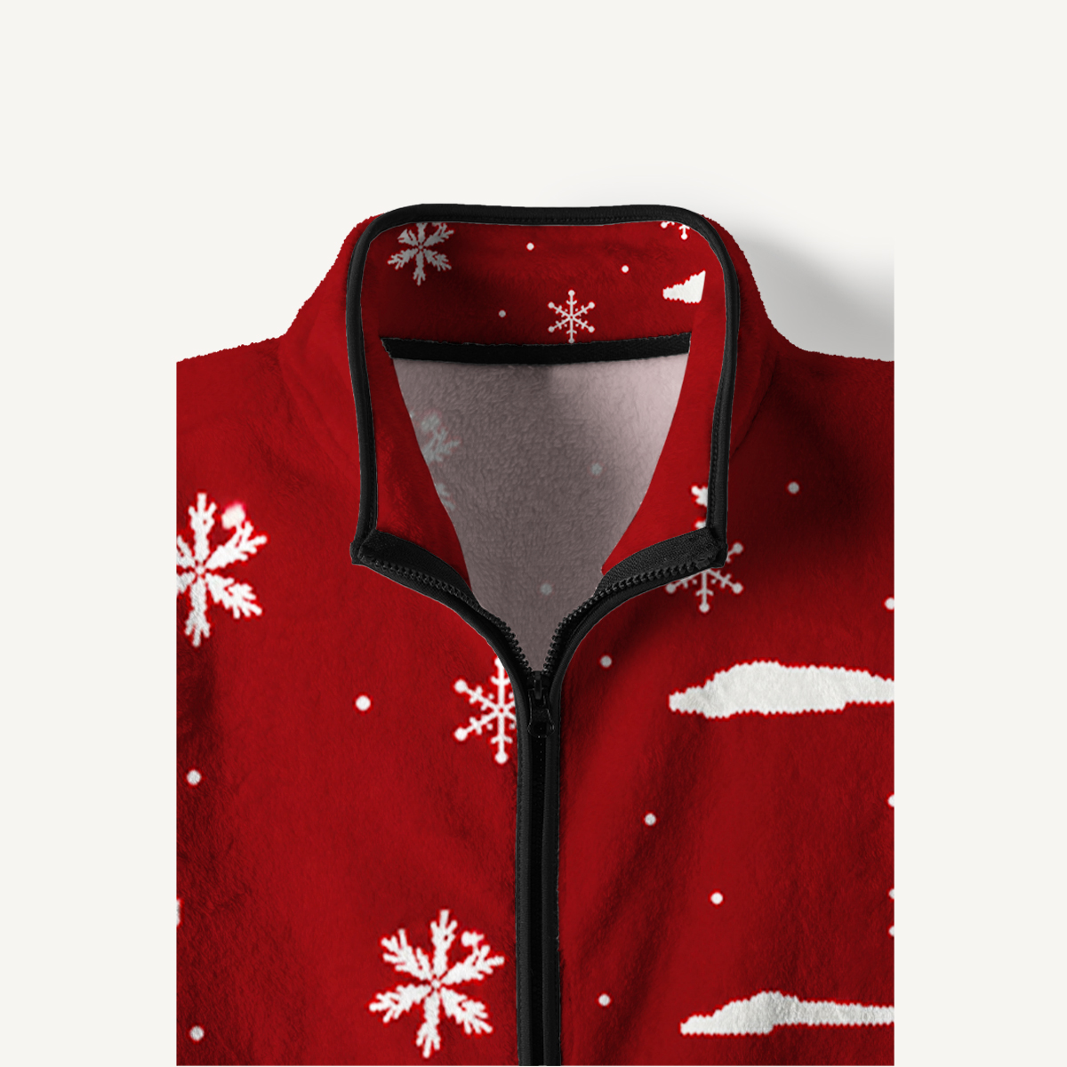 Festive Scottie Winter Magic Print Fleece Jacket