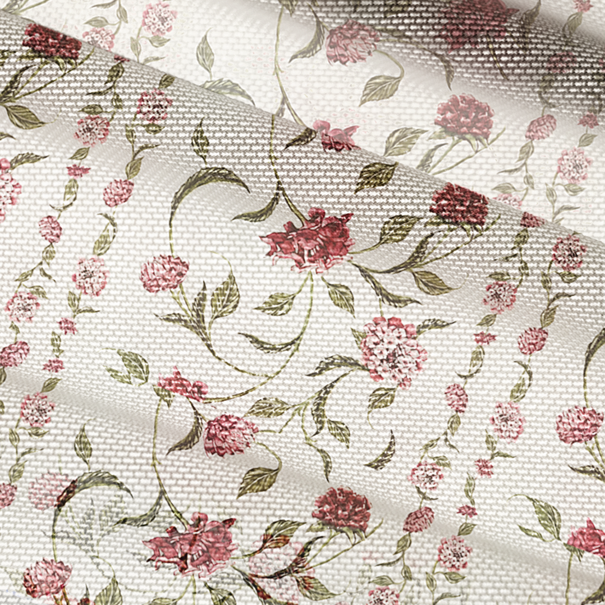 V-Neck Short Sleeve Red Floral Print Mesh Top