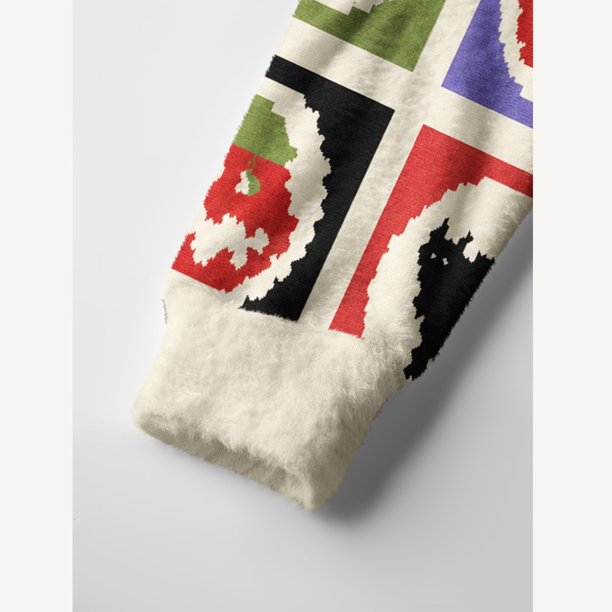 Pixel Halloween Party Patchwork Print Ugly Cardigan Sweaters
