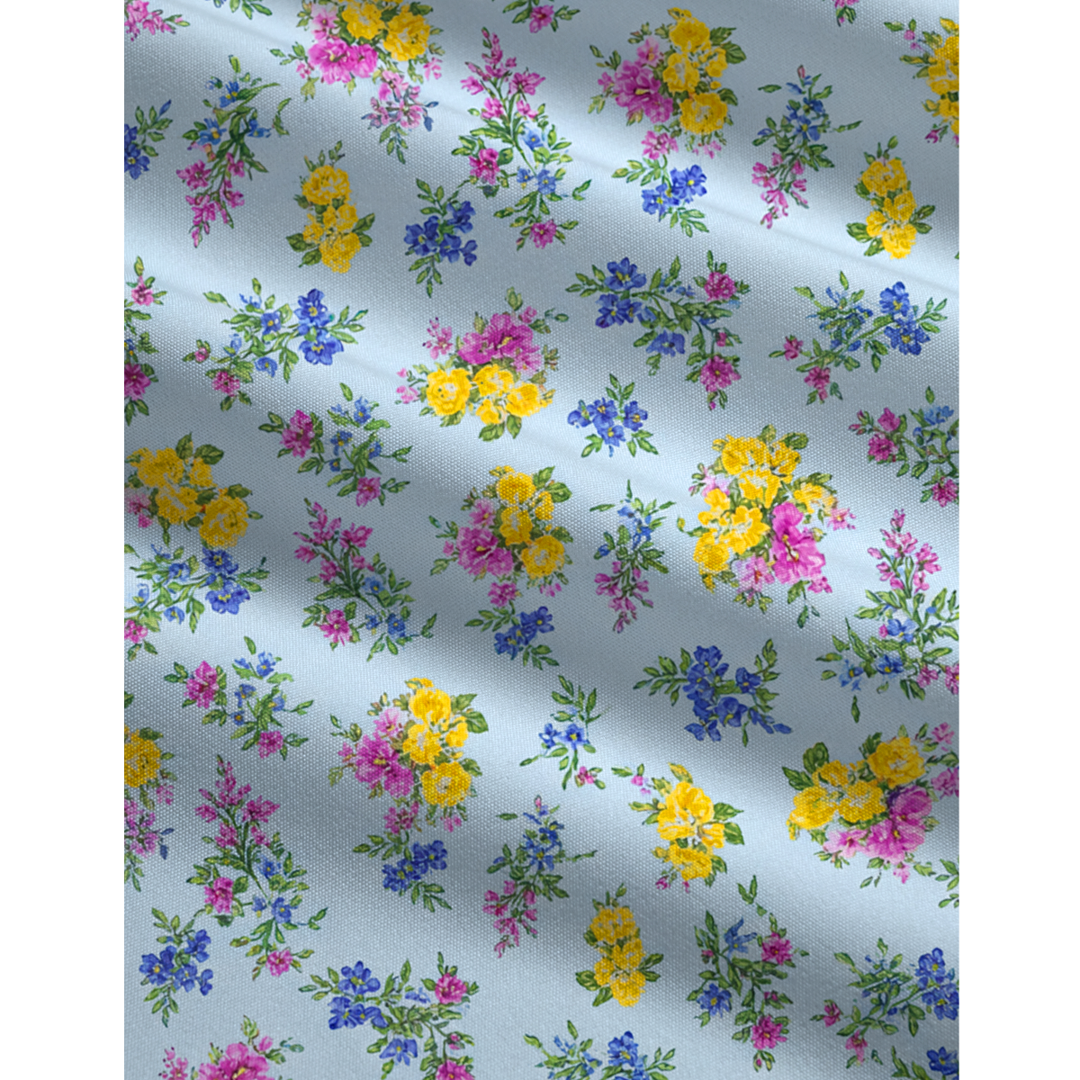 V-Neck Blue Meadow Boho Jumpsuit with Pockets for Women