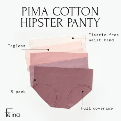 Pima Cotton Hipster 5-Pack
