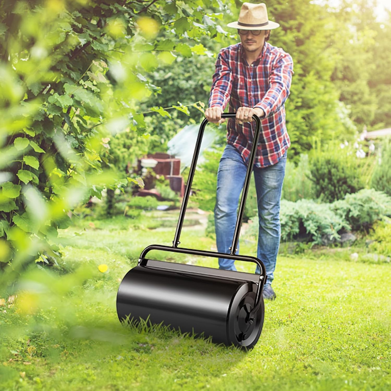 Lawn Roller 13 Gallon Large Capacity Sand/Water Filled