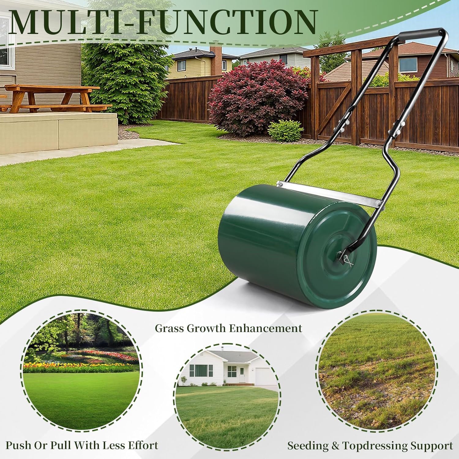 Lawn Roller 8 Gallons Water or Sand Filled