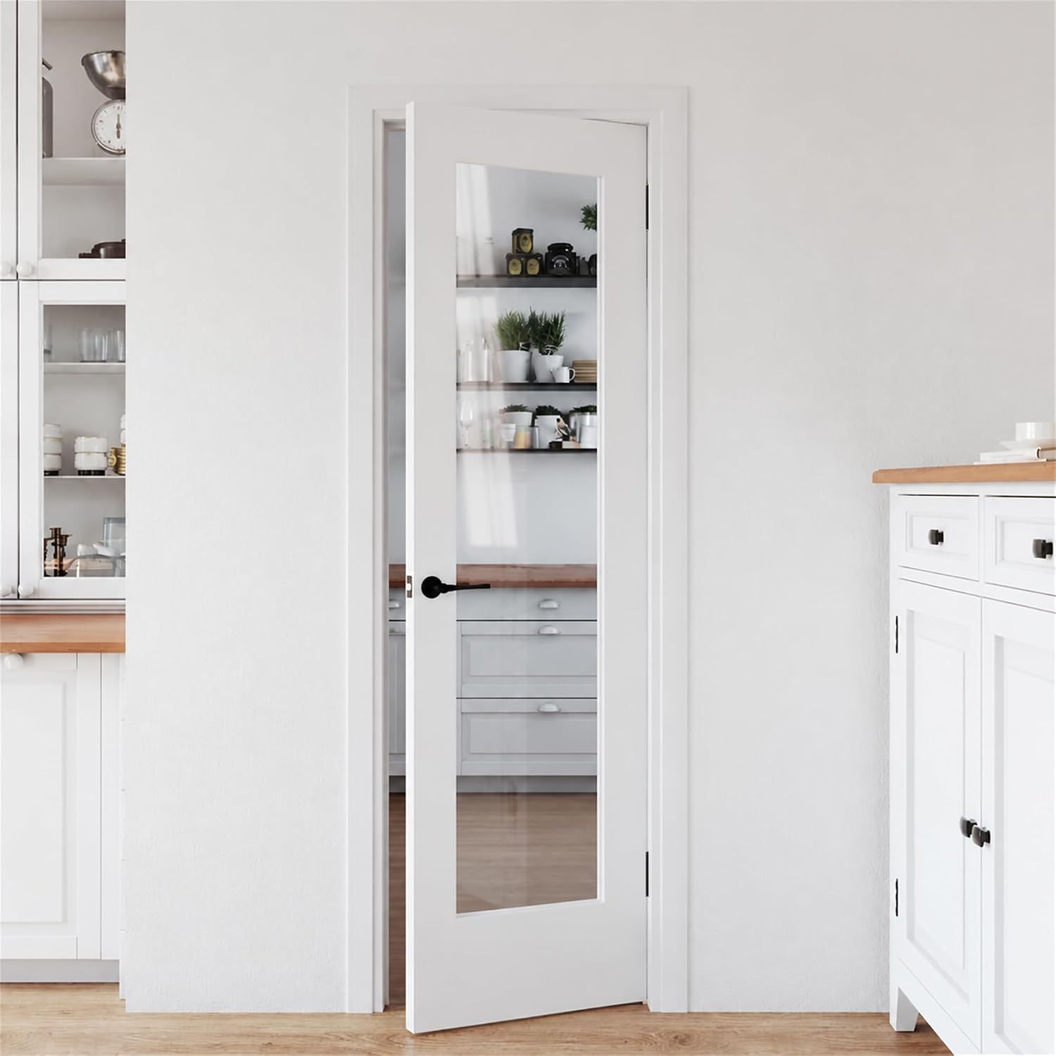 36" x 80" Clear Glass Interior Door Slab