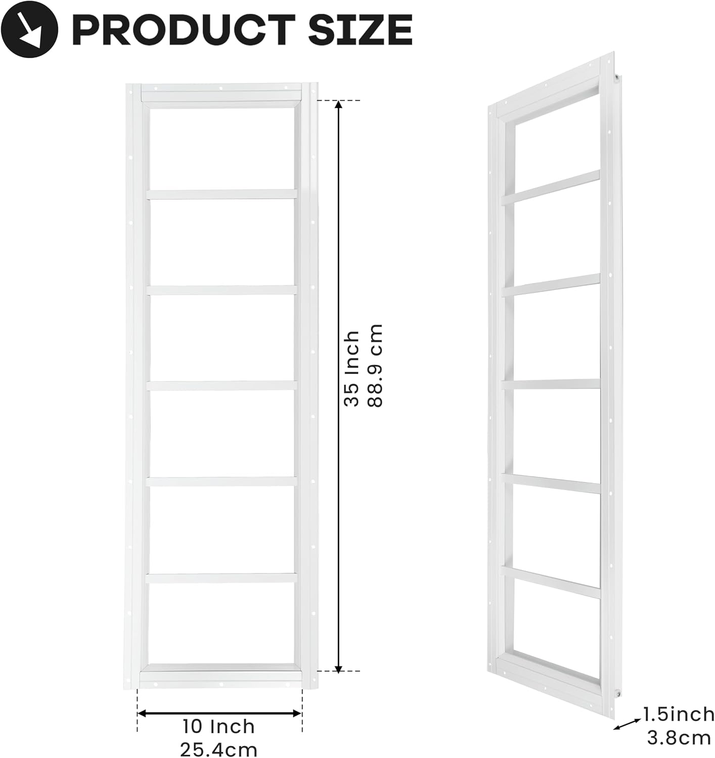 Shed Windows 2 Pack, Fixed Transom Windows 10" x 29" 