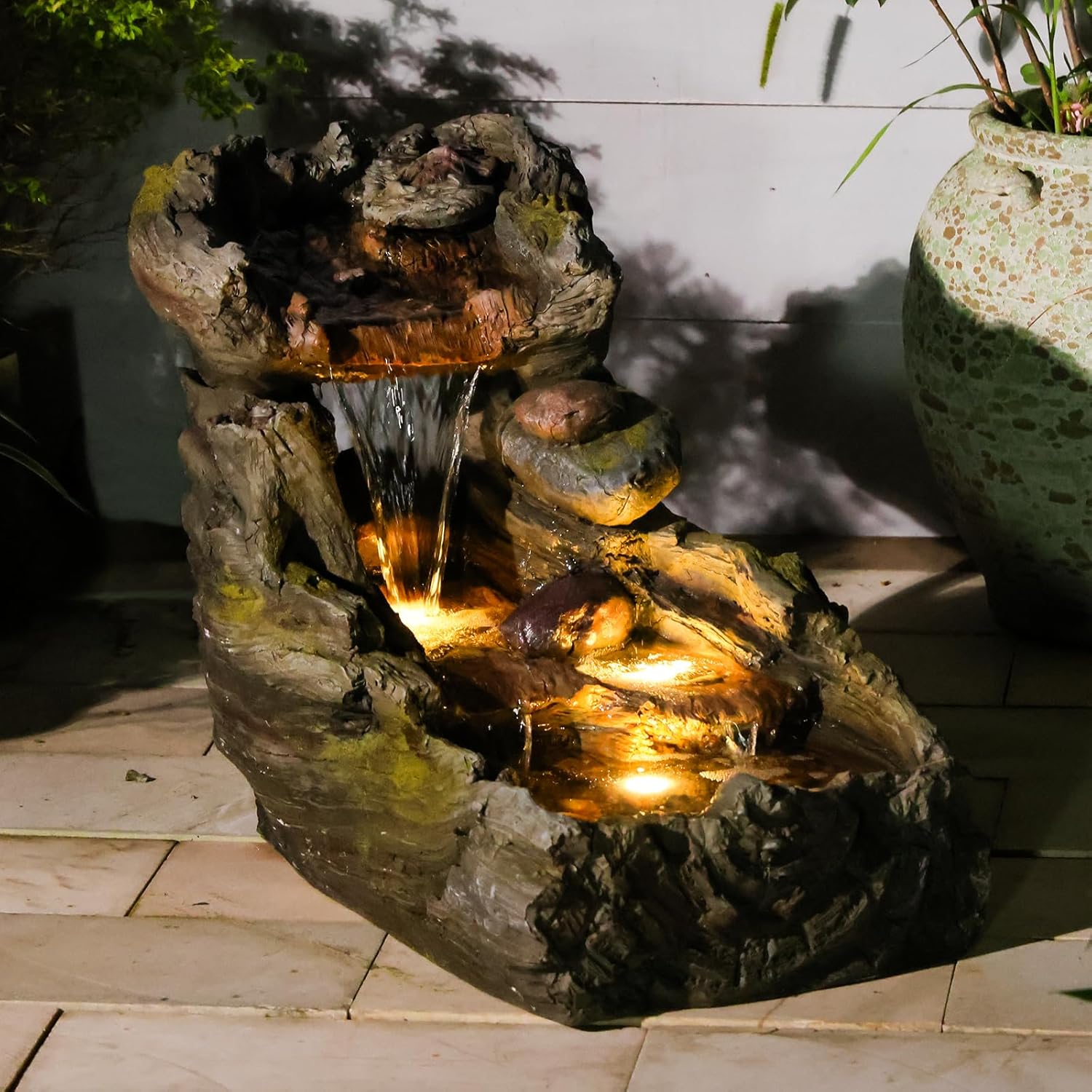 32.5" L Garden Outdoor Water Fountain