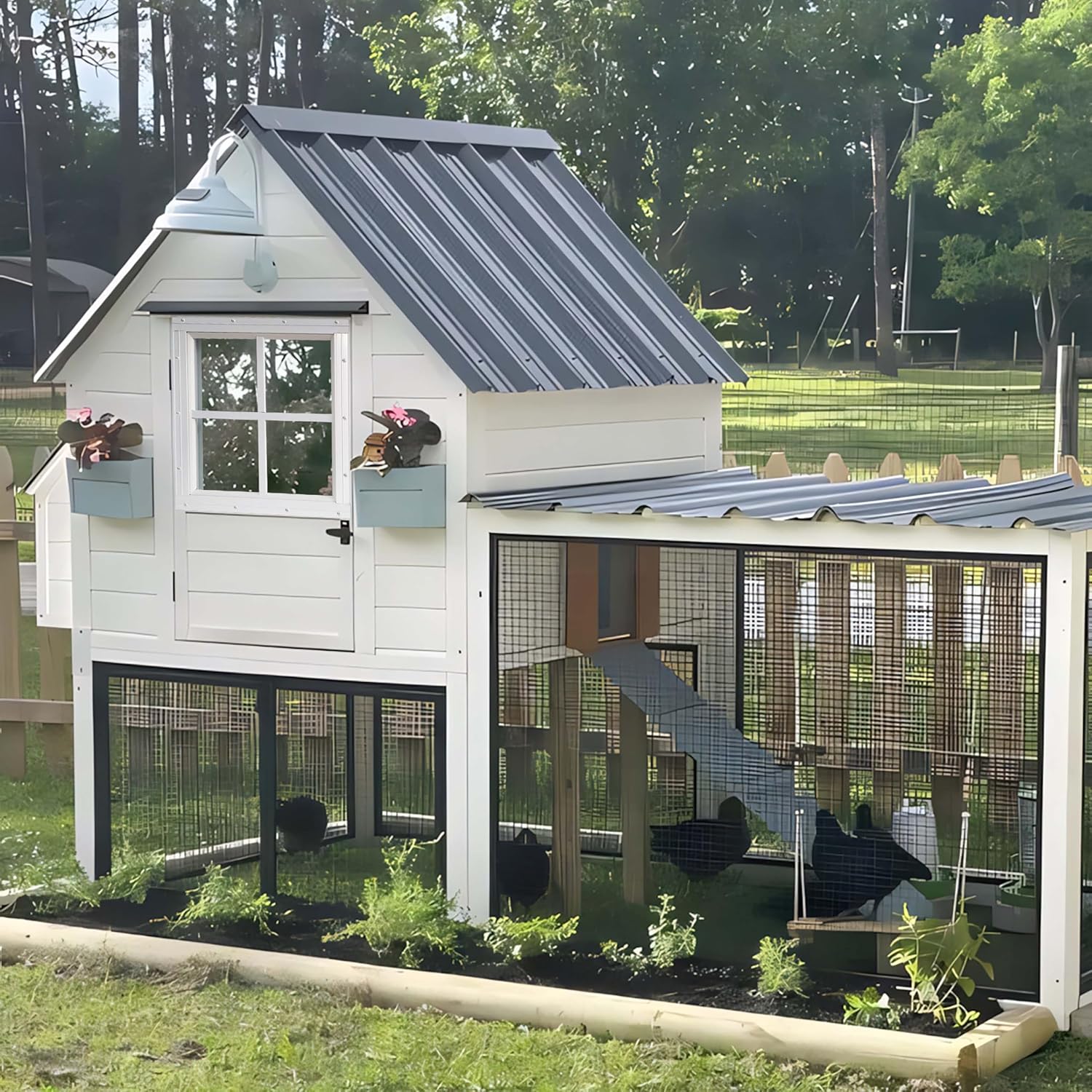 Shed Windows 2 Pack, Chicken Coop Fixed Windows 16" x 16" 