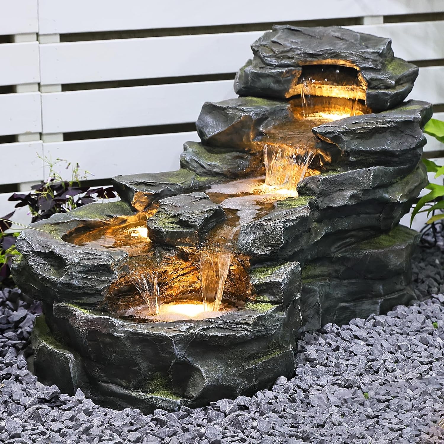 37" L Garden Outdoor Water Fountain