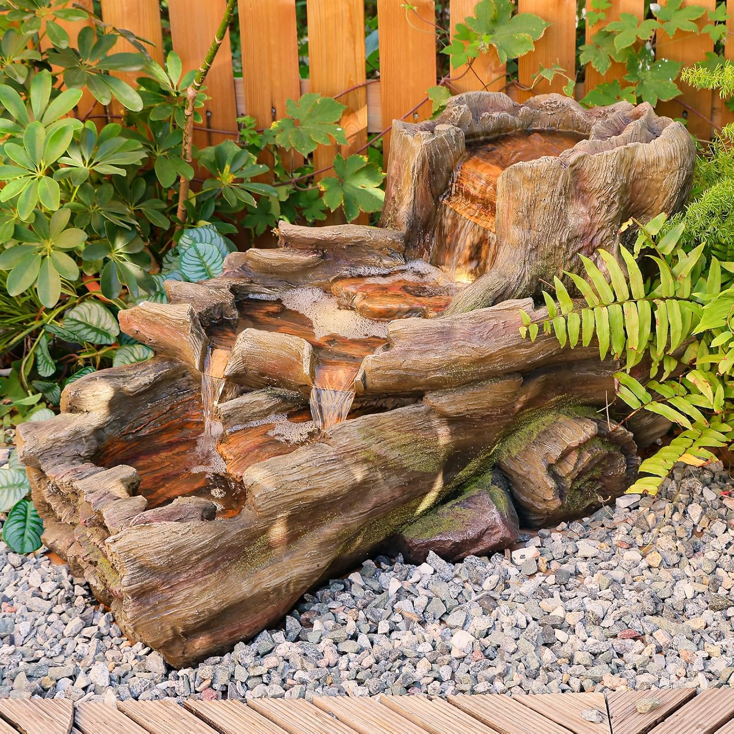 34.5" L Garden Outdoor Water Fountain