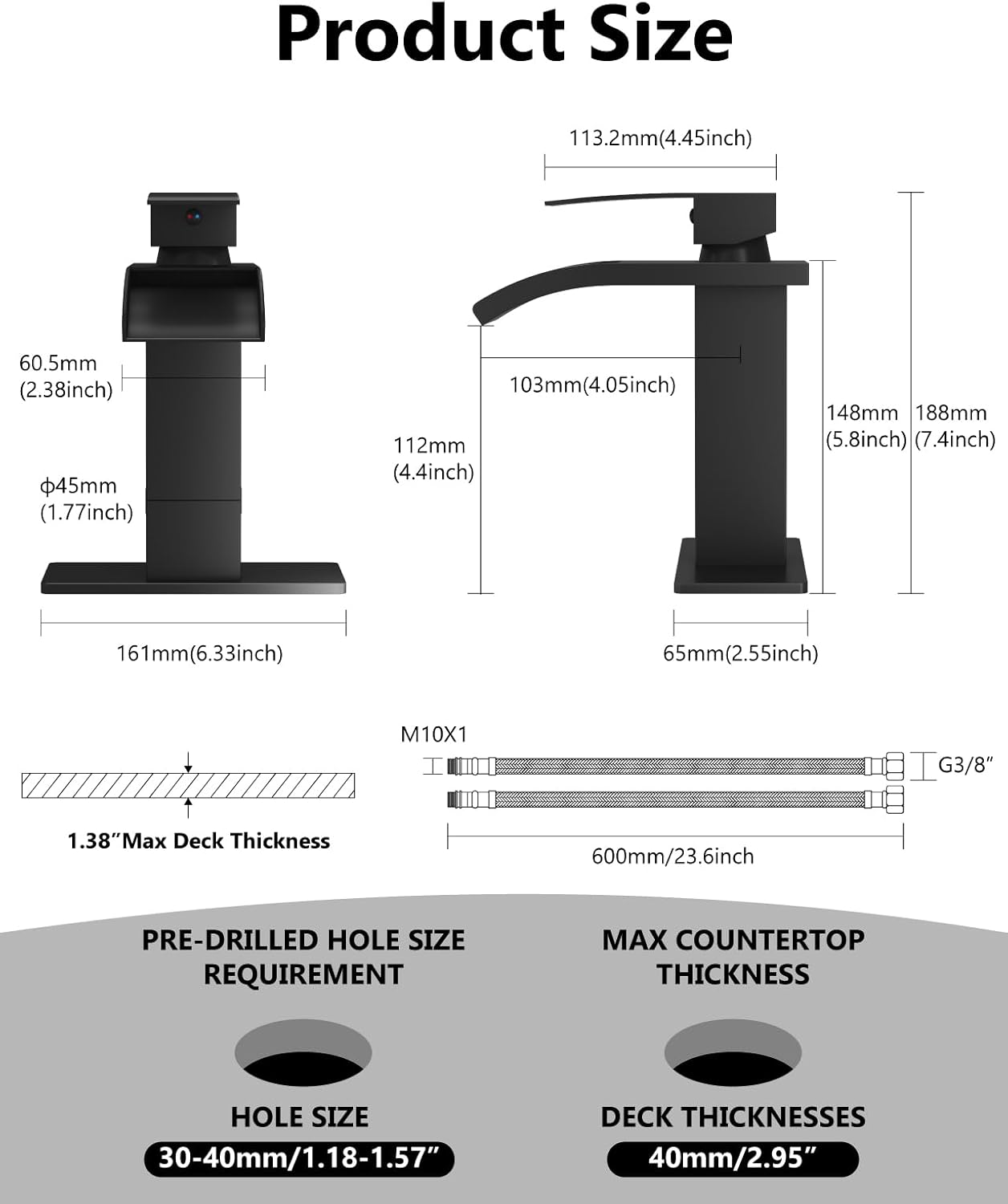 Waterfall Bathroom Faucet