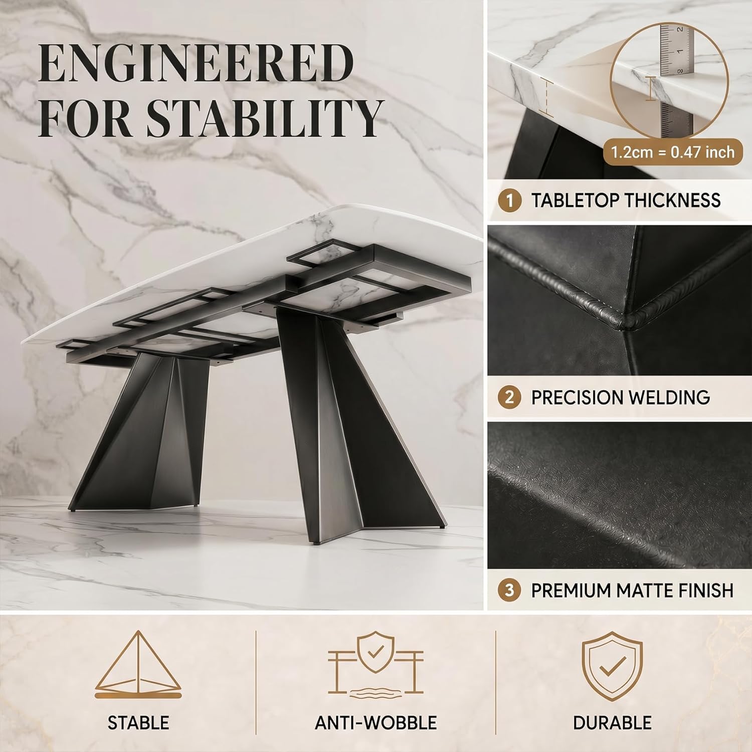 Extendable Dining Table with Leaf