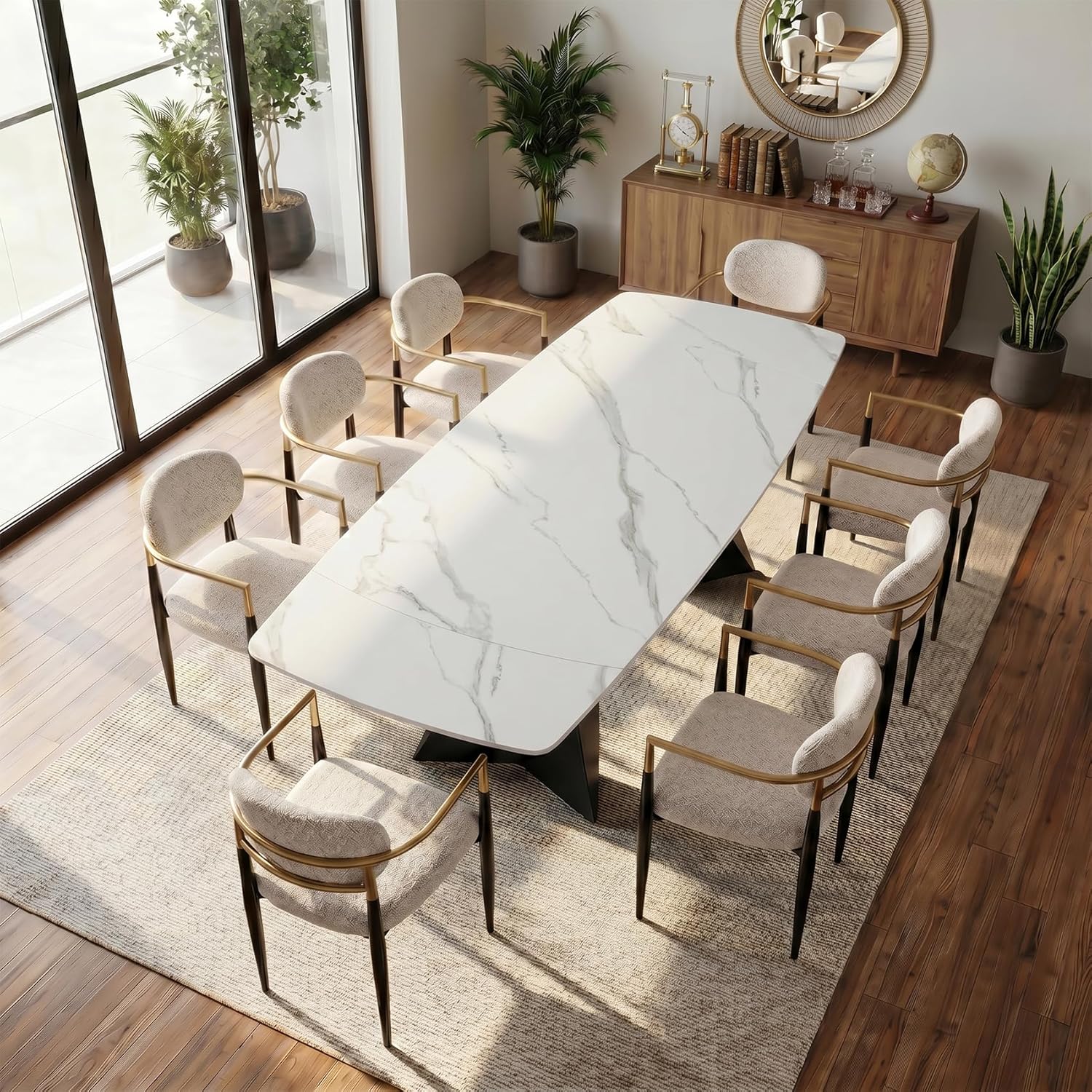 Extendable Dining Table with Leaf