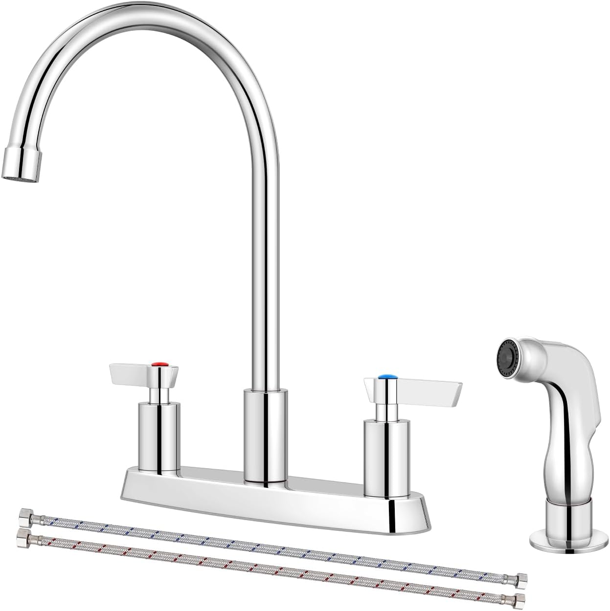 Kitchen Faucet with Sprayer 2 Handle Kitchen Sink Faucets