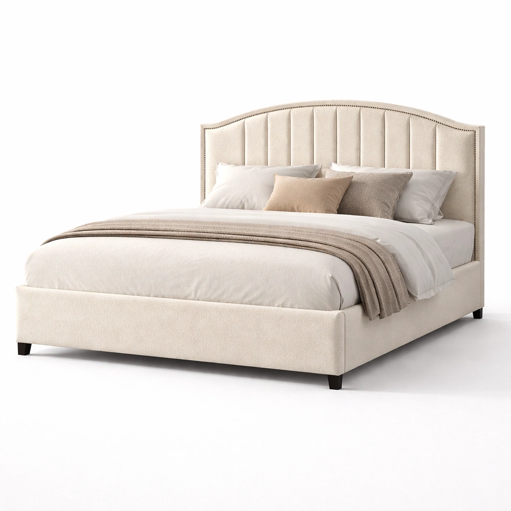 Cama tapizada completa estilo moderno-Sovuno