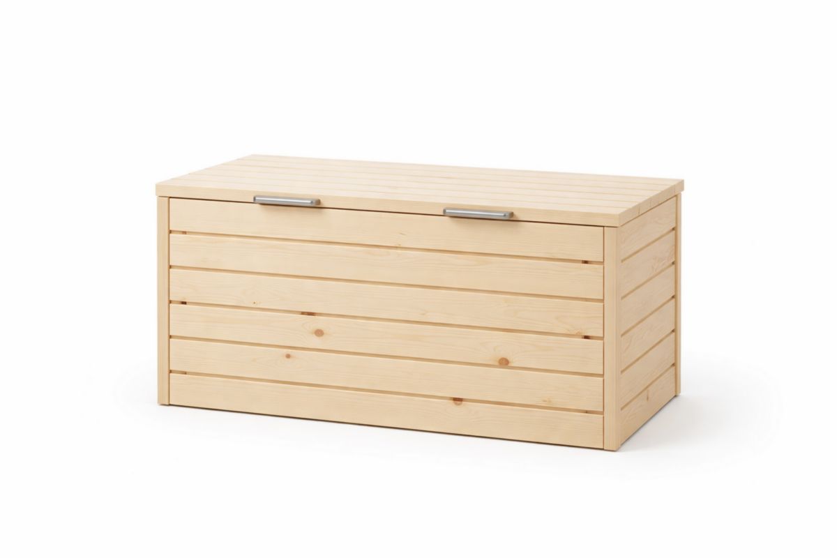 Gartentruhe Holz 100x50x50 cm