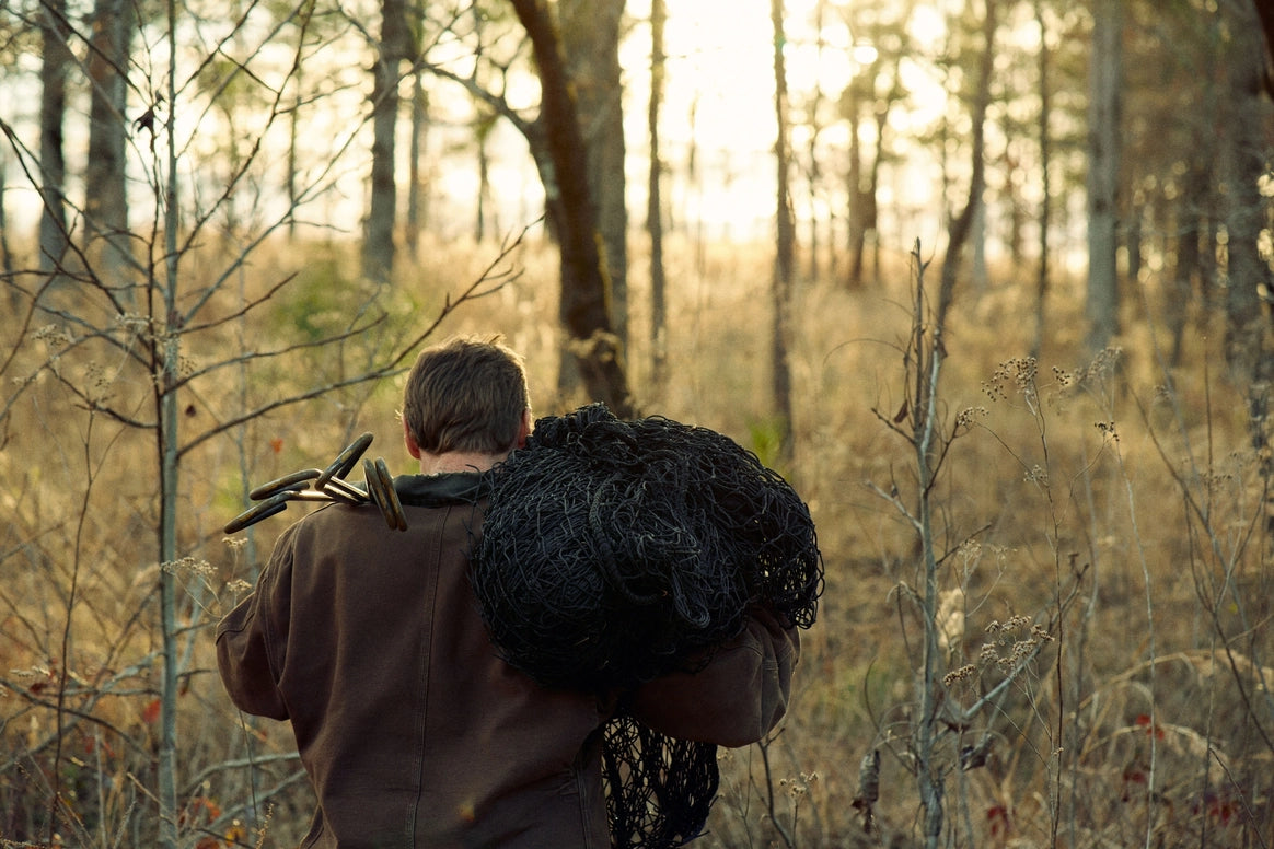 Carrying trap equipment in the field