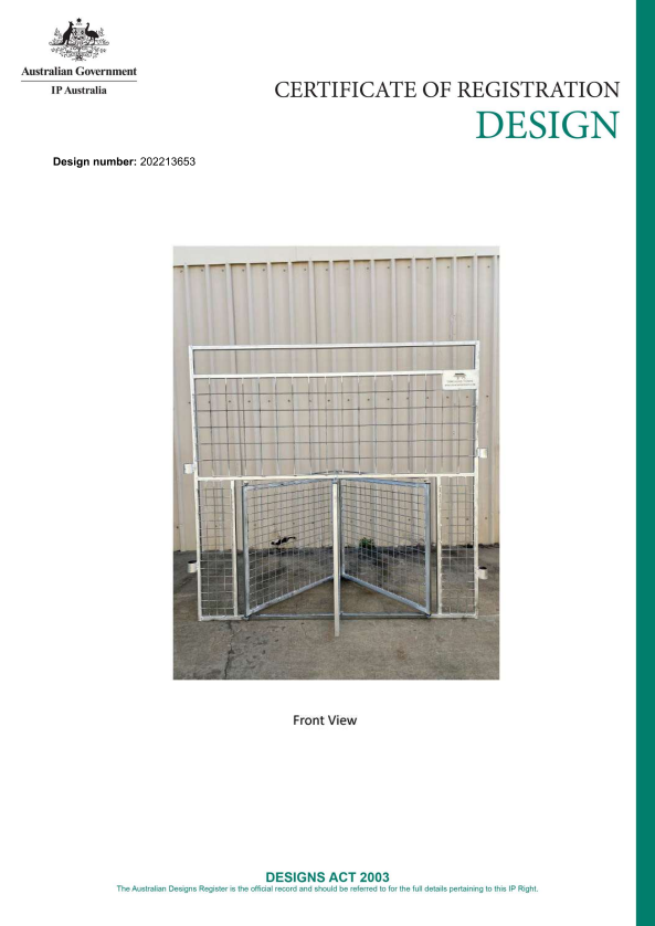 Tall door design registration