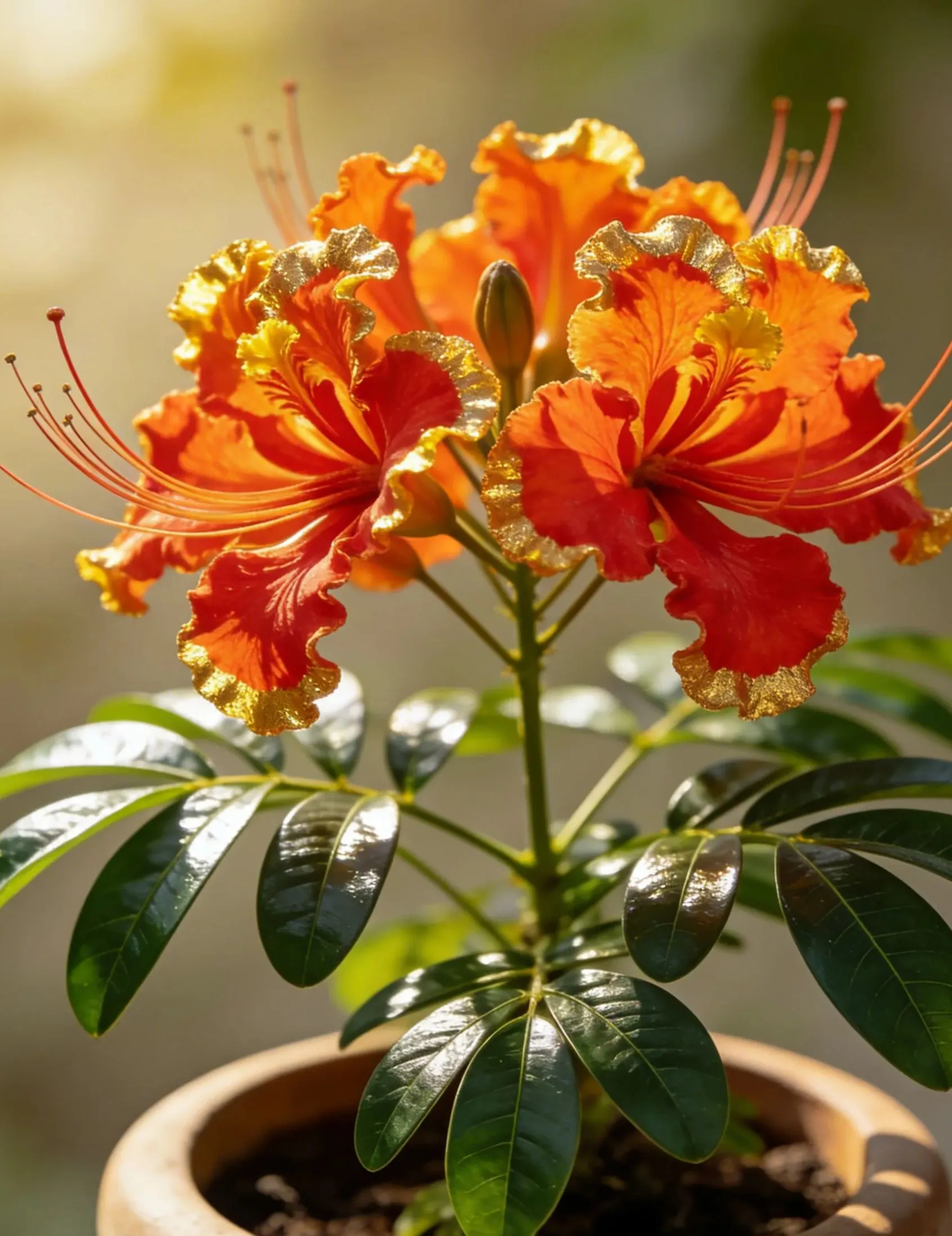 🦋 Семена на Caesalpinia pulcherrima (пауново цвете) – балконско/градинско декоративно растение, устойчиво на горещина, лесно за отглеждане, многогодишно храстовидно 🌺