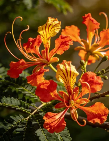 🦋 Семена на Caesalpinia pulcherrima (пауново цвете) – балконско/градинско декоративно растение, устойчиво на горещина, лесно за отглеждане, многогодишно храстовидно 🌺