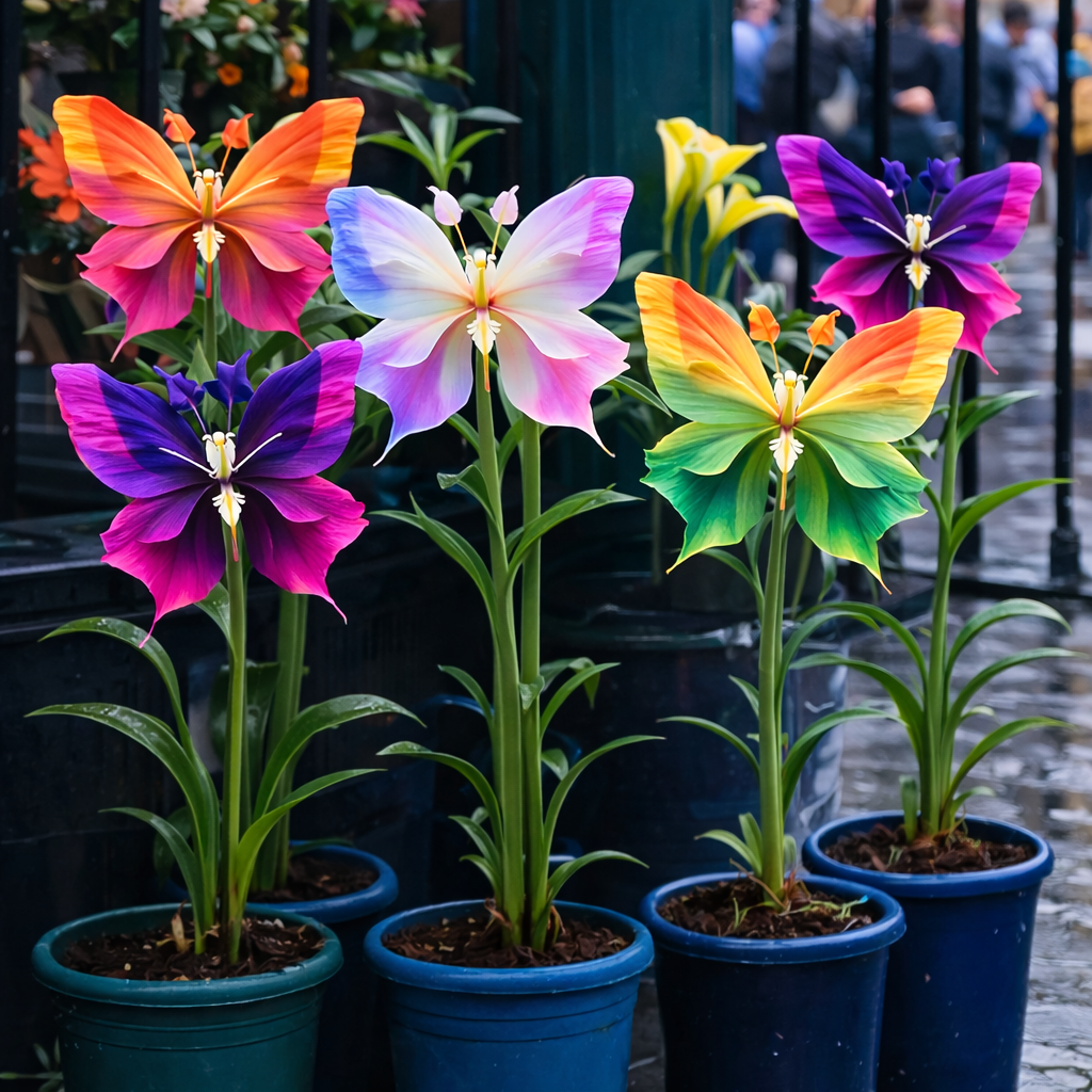 🦋Семена от лилия Butterfly Spider Lily - Елегантни цветя с крила на пеперуда за вашата градина