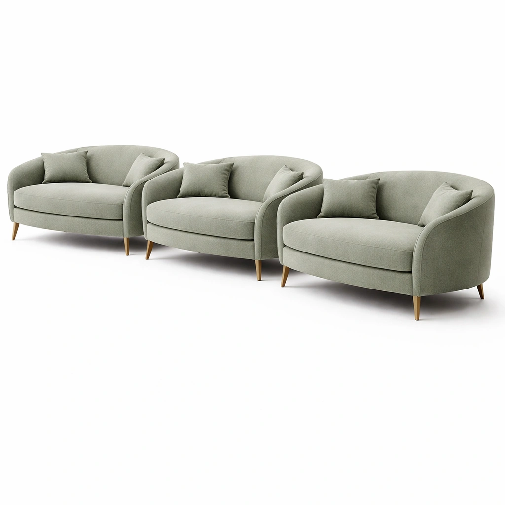 Banquette 2 places vert sauge-cozunoa