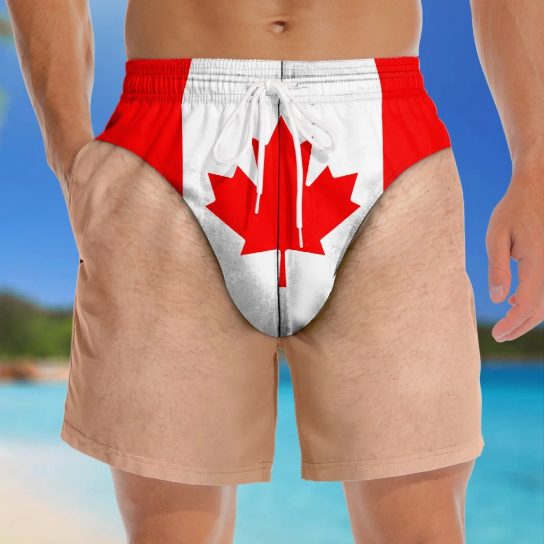 Custom Funny Men Swim Trunks - Personalized Summer Vacation And Travel Gifts For Men - Hello Summer Fun