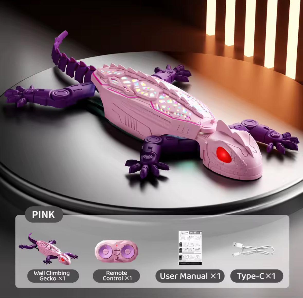 Remote Control Wall Climbing Lizard Toy — Ceiling & Floor Crawler