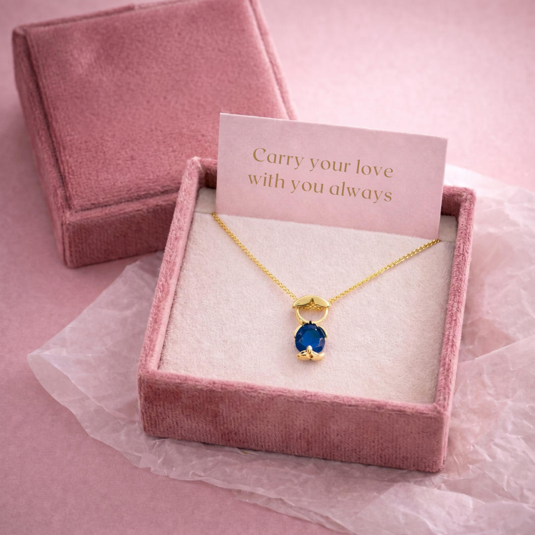 Mother Children Matching Gemstone Pendant Necklace, Stainless Steel Boy Girl Charm Necklace, Mom Child Family Jewelry Gift for Mother's Day