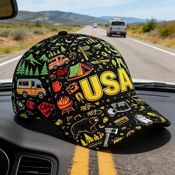 DIY Color Your Own Baseball Cap Washable & Reusable Coloring Hat with Markers Creative Family Activity Stress Relief Craft Personalized Gift for Kids and Adults