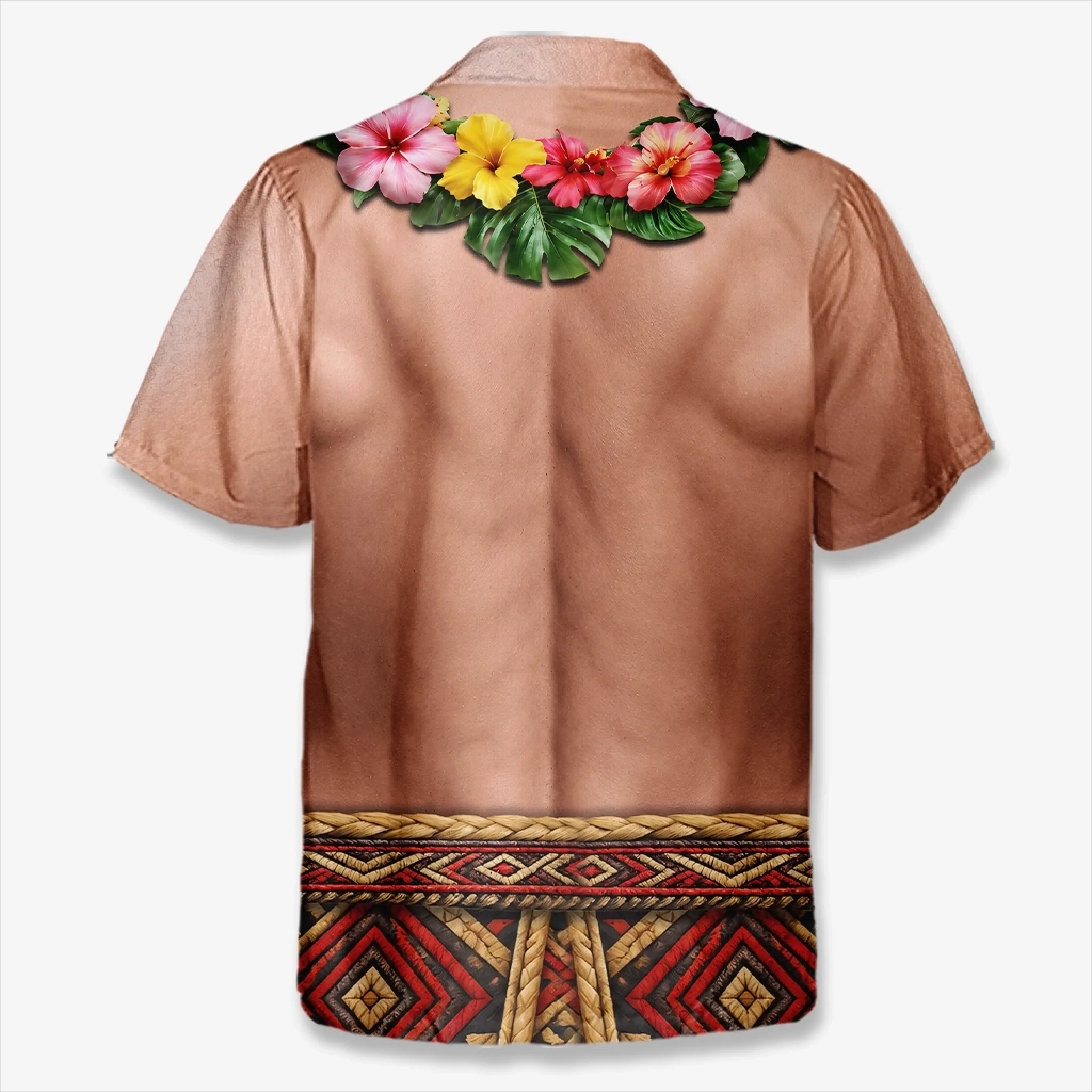 Custom Funny Unisex Tropical Hawaiian Aloha Shirt - Personalized Summer Vacation And Travel Gifts For Men - Abs On Demand