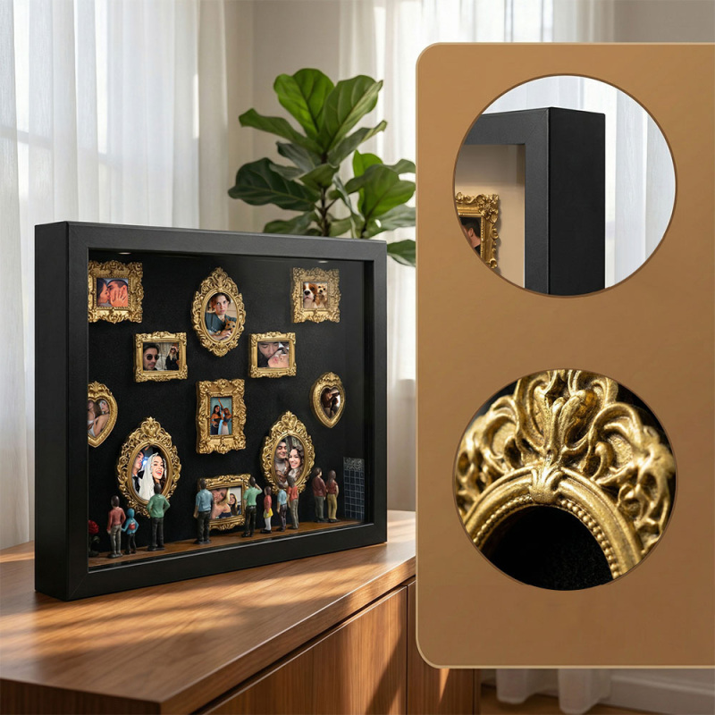 Mother's Day Gifts Museum of Us Frame Personalized Couples Gift for Her Cute Miniature Museum Gifts Meaningful Gift-pawsmeowz
