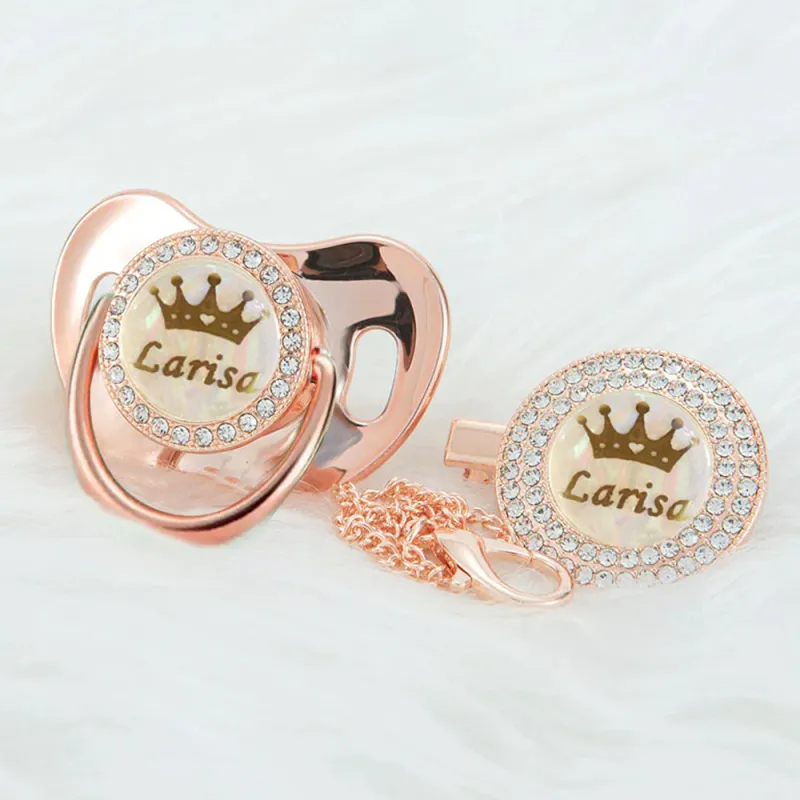 Personalized Name Exquisite Handmade Pacifier Gift for Your Little One